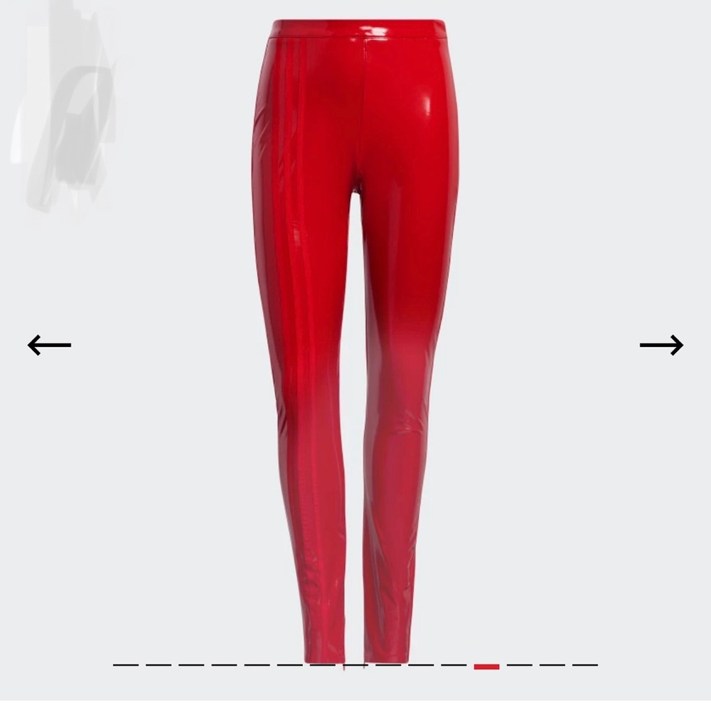 IVY PARK HEART COLLECTION - FAUX LATEX STRAIGHT LEG PANT SIZE LARGE